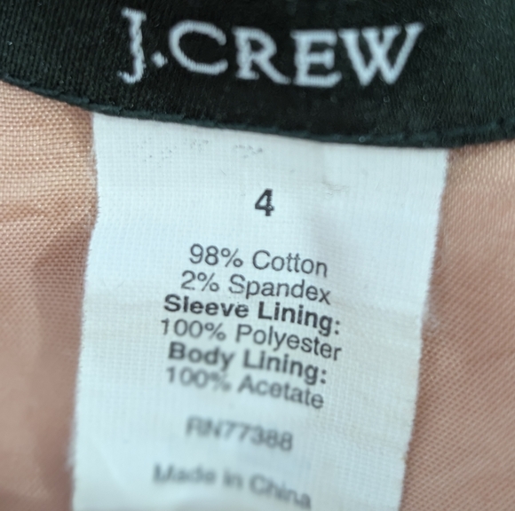 J.Crew Double Breasted Blazer Size Size 4 Blush Peach Tailored Quiet luxury Chic - Picture 4 of 6